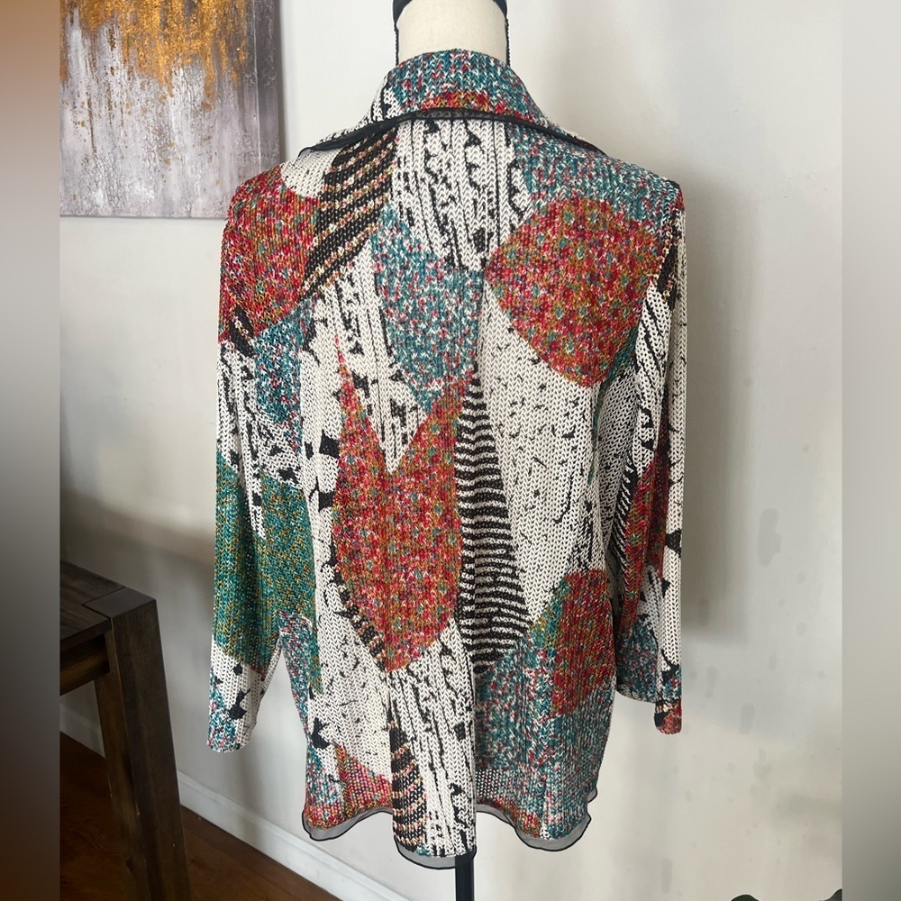 T&J Designs Multicolor Patterned Blazer - Picture 8 of 15